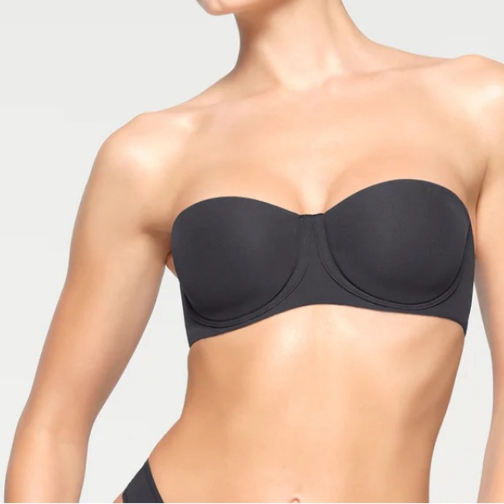 Skims Fits Everybody Strapless Bra Onyx 32DDDD - Picture 2 of 6
